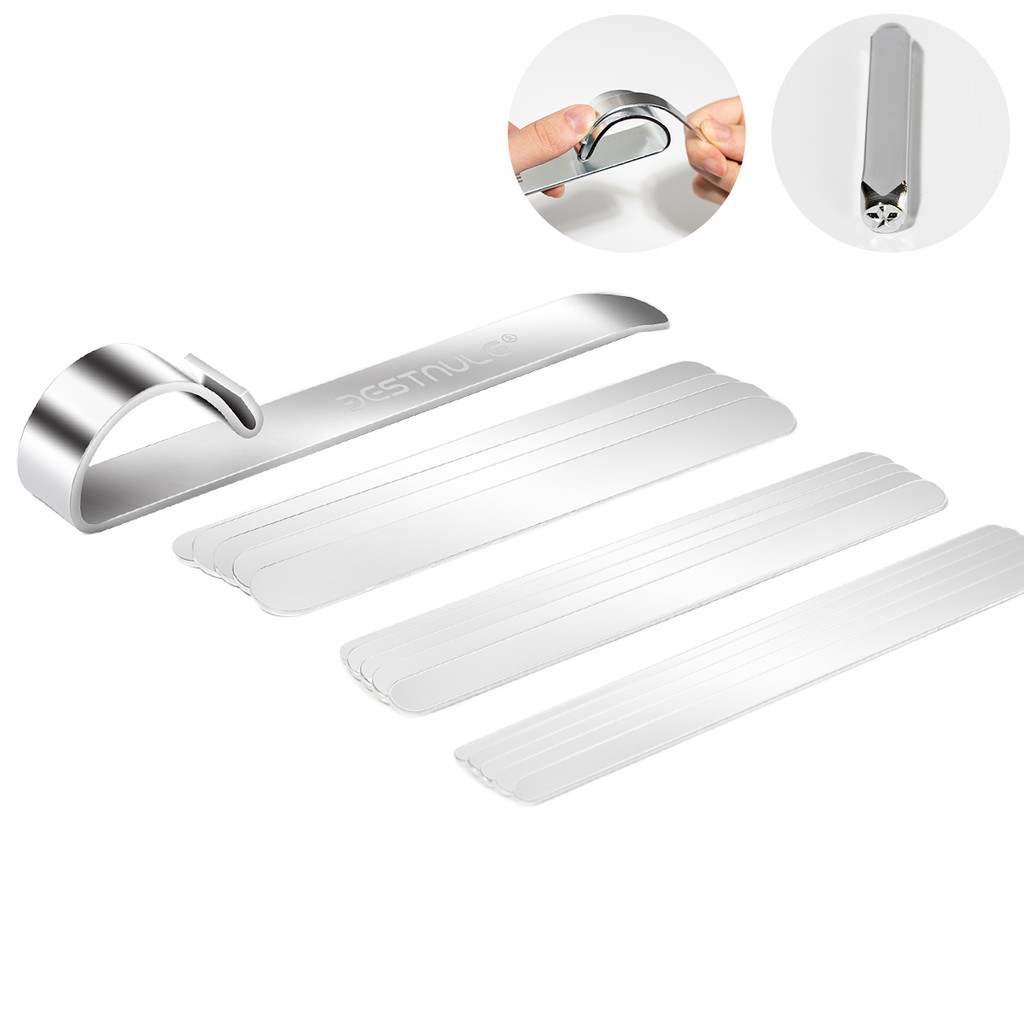 BESTNULE 17 Pieces Bracelet Bending Bar Kit, Cuff Bracelet Blank with Bracelet Bending Bar Bending T