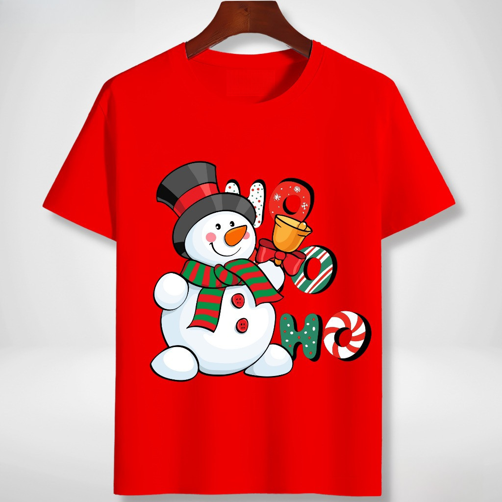 COD Misteri  Natal T-shirt Merry Christimas Cute Snowy | Kaos Natal Pria Wanita