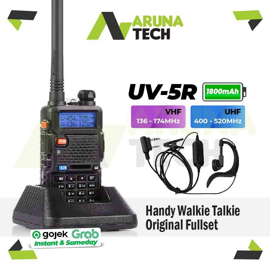 Walkie Talkie Handy Talkie HT UV-5R Radio Komunikasi Jarak Jauh Komunikasi SUARA JERNIH