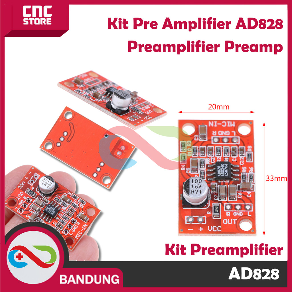 Kit Pre Amplifier AD828 Preamplifier Preamp