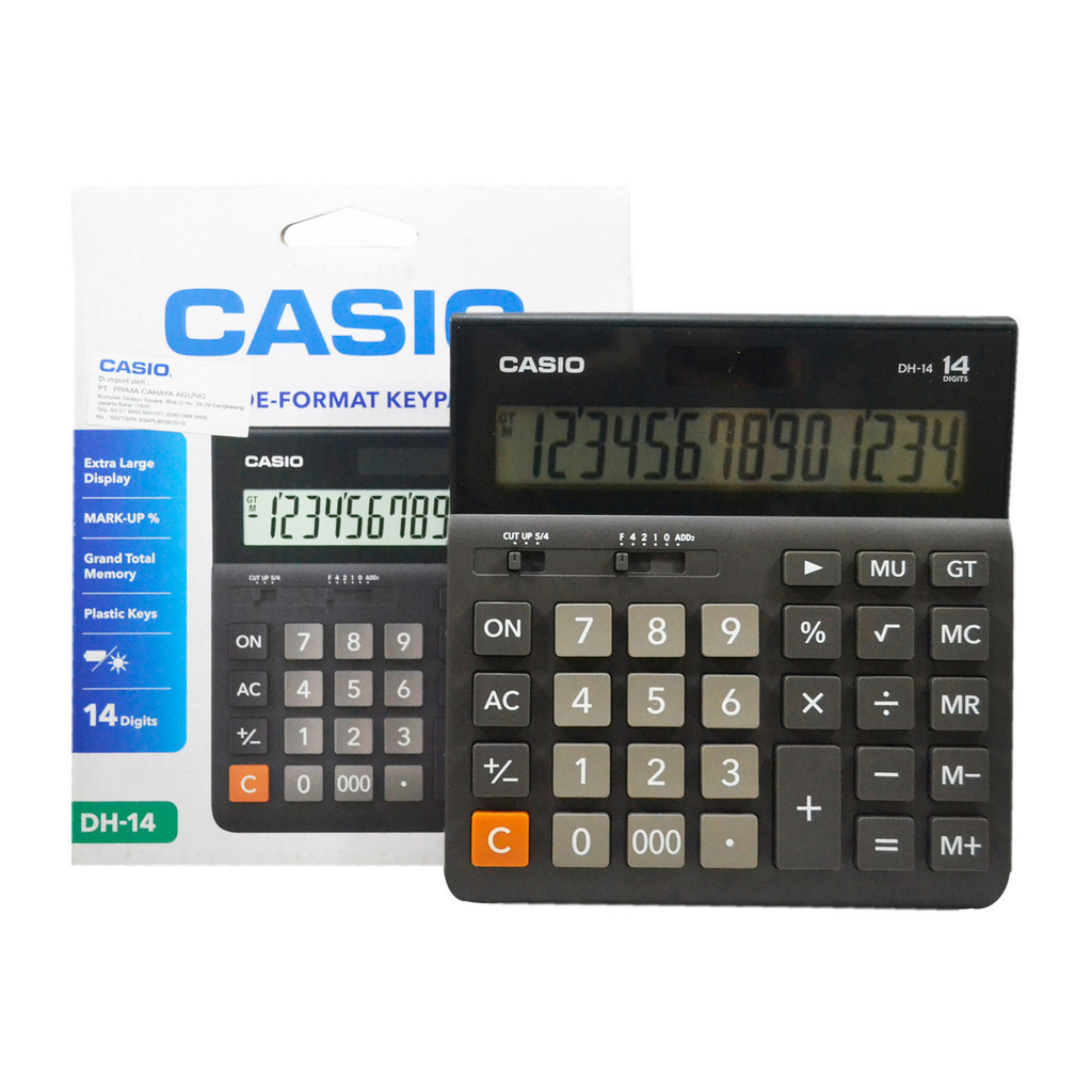 Kalkulator CASIO 12 Digit DH-12 14 Digit DH-14 16 Digit DH-16 20 Digit DH-20 Kalkulator Original