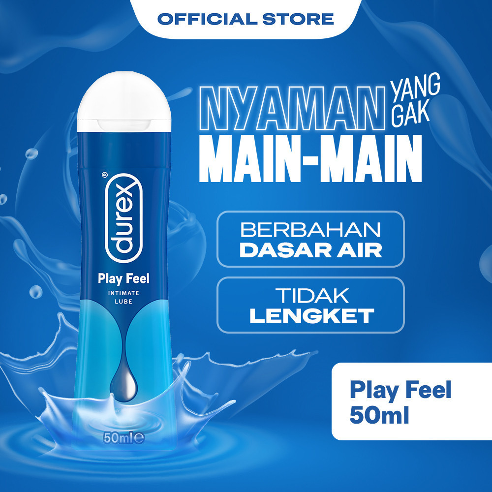 (BUBUN) Durex Play Feel Pelumas Gel Seks Pria & Wanita 50ml Bottle - Lubricant Water Based Sex Lube