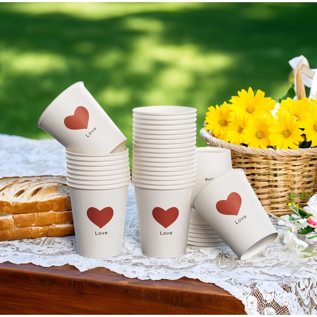 Cangkir kertas sekali pakai Gelas Kertas Paper cup single wall 8oz 12oz Tahan Panas Anti Bocor Kopi 