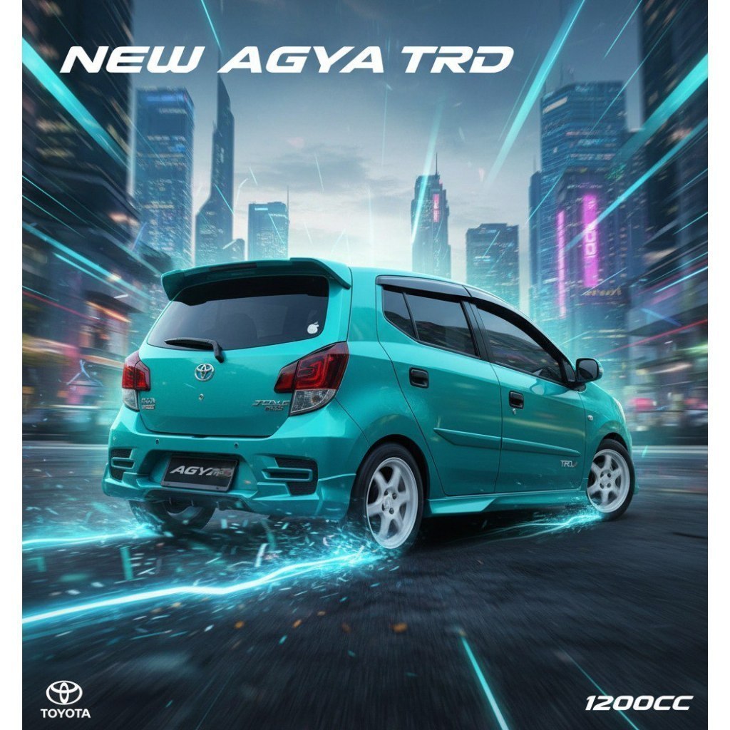 bumper bodykit Toyota Agya 1200cc trd 2017 2018 2019 bodikit new agya body kit new agya GRADE-A