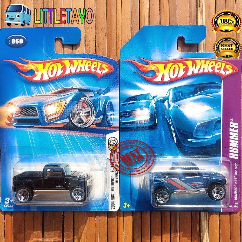 HOTWHEELS HUMMER H3T CONCEPT HITAM BIRU KUNING - HUMVEE H2 H3 JEEP OFF ROAD