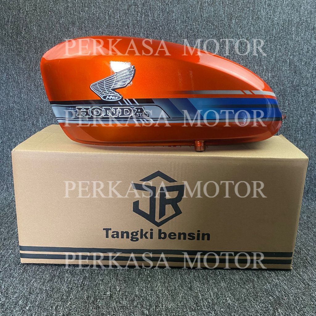 Tangki CB 100 004 Warna Orange – Tangki Bensin Honda CB100 Retro Classic