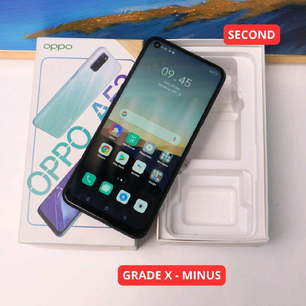 OPPO A52 6/128 GB GRADE X - MINUS HP SECOND ORIGINAL SINAR MUTIARA CELL (72674)