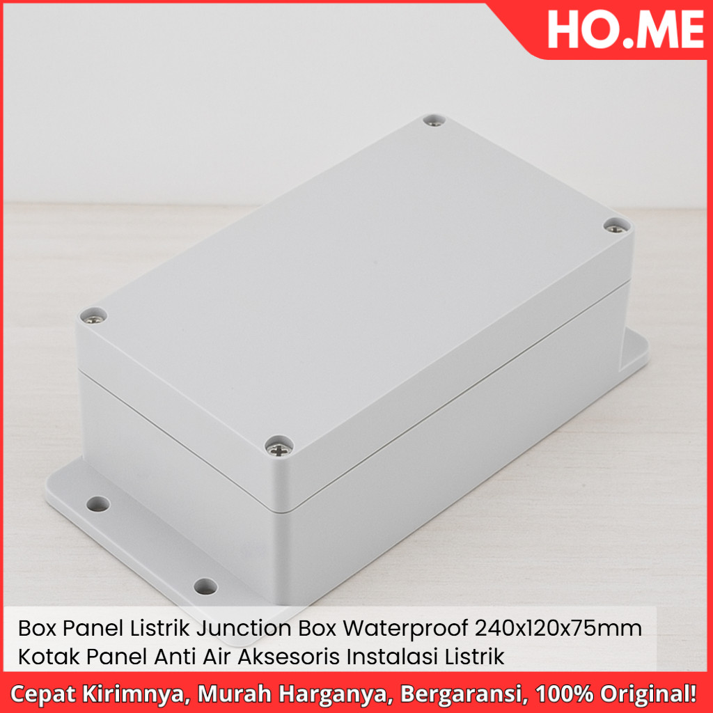 [HO.ME] Box Panel Listrik Junction Box Waterproof 240x120x75mm – Kotak Panel Anti Air – Aksesoris In