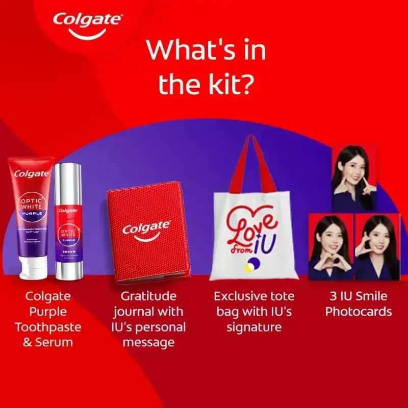 IU x Colgate Purple Limited Edition Kit