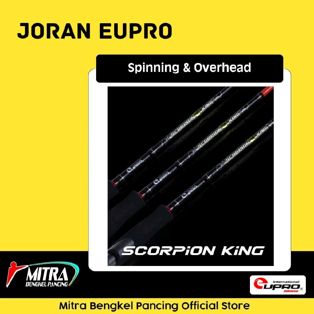 Joran Eupro Scorpion King Spinning Overhead Slow Jigging 180cm One Piece Joran Pancing Original