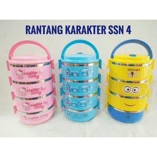 Rantang karakter 4susun 3dimensi - Hellokitty