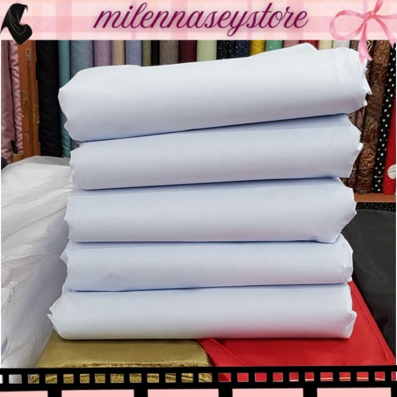 TERBAIK NEW Kain BELACU Murah TIPIS / KACI / KAFAN / MORI (Harga per 0,5m) SKPD