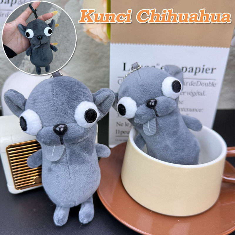 Gantungan Kunci Chihuahua Gantungan Tas Boneka Chihuahua Lucu Gantungan Kunci Chihuahua Jahat Lionti