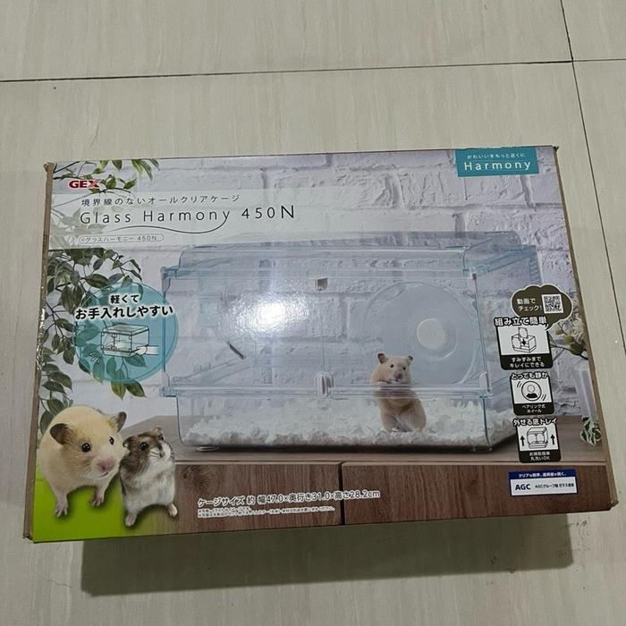 ezty store Kandang Akrilik & Kaca Hamster/dll OriginalGex Glass Harmony450Premium