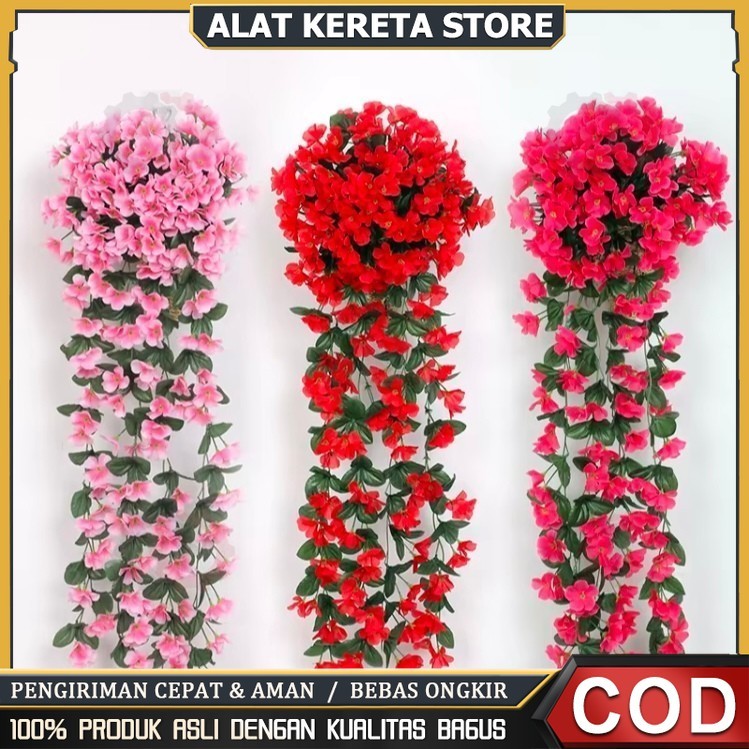 BUNGA JUNTAI DAISY / BUNGA GANTUNG JUNTAI SAKURA / BUNGA ARTIFICIAL - BUNGA HIAS DINDING