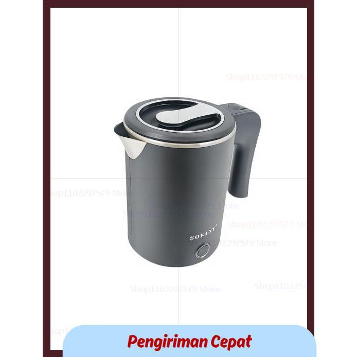 PCP Portable 500ML Travel Electric Kettle Tea Coffee Stainless Steel Water Boiler Pot For Hotel Fami