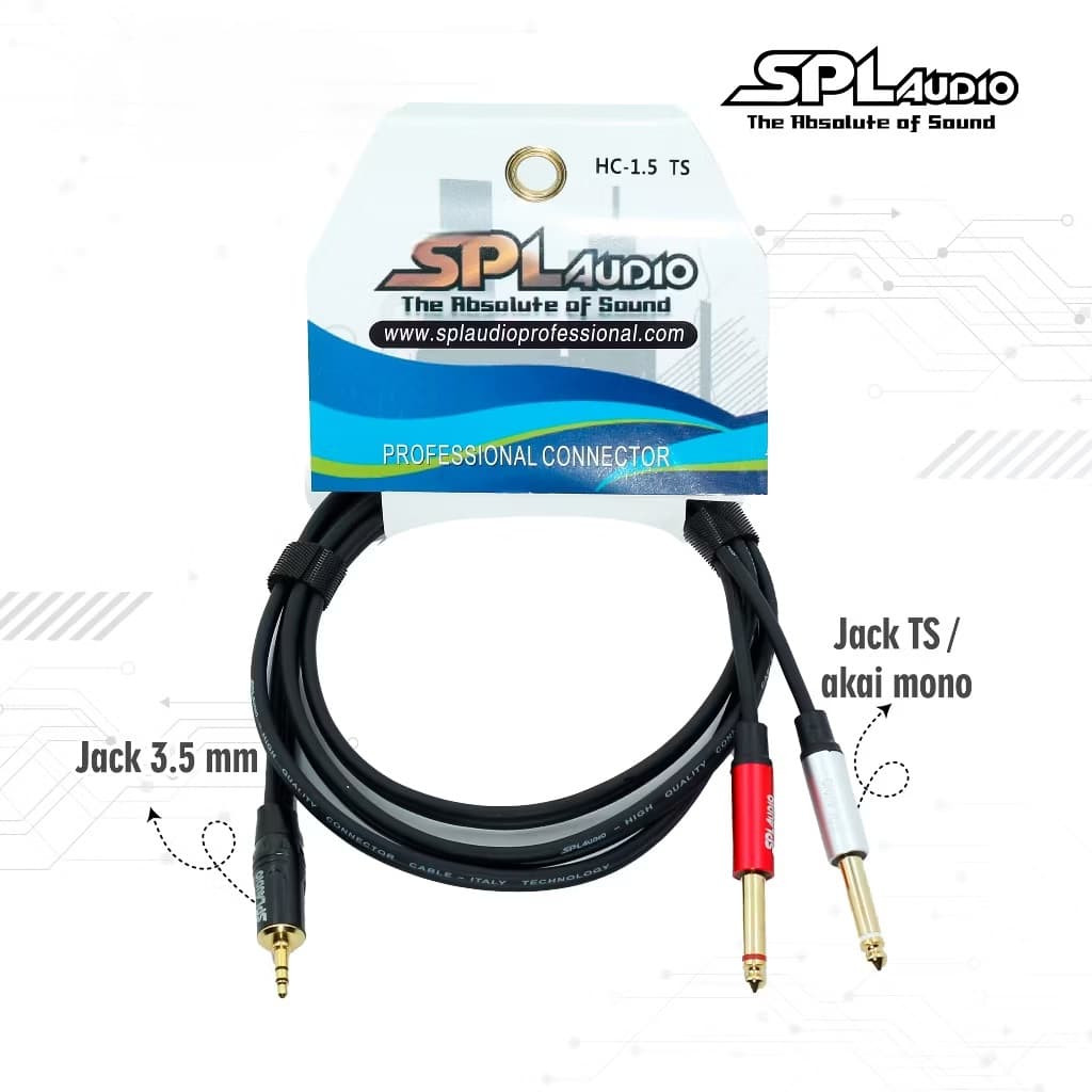 Jack HP ke Mixer SPL Audio 3.5 mm Ke Akai Mono Original SPL Audio