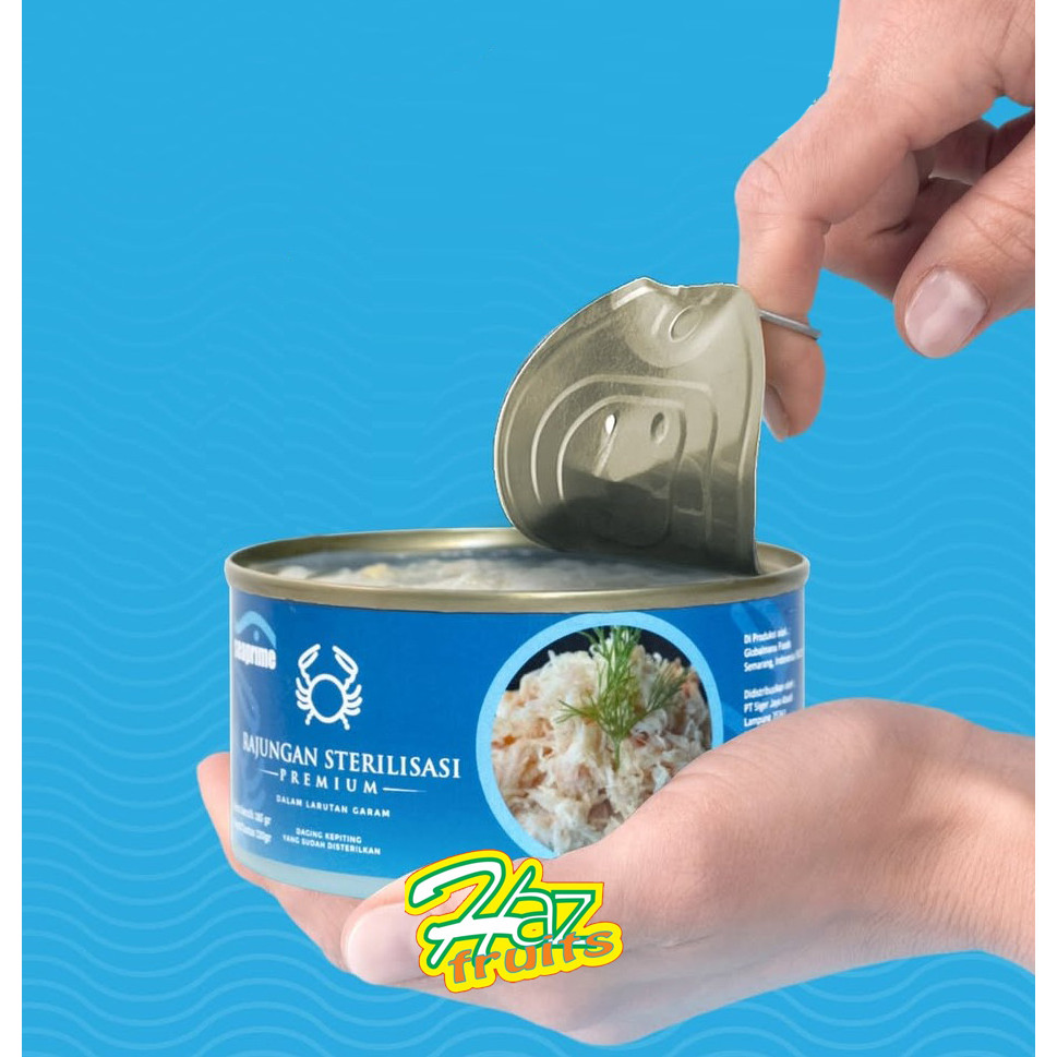 Seaprime Rajungan Sterilisas / Daging Kepiting Rajungan Kaleng - 180 gram