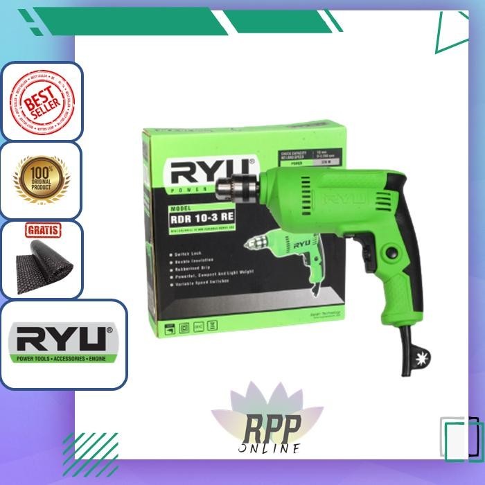 Mesin Bor Kayu RYU 10 mm Bor Besi 10 mm BOR 10mm RDR10-3RE RYU