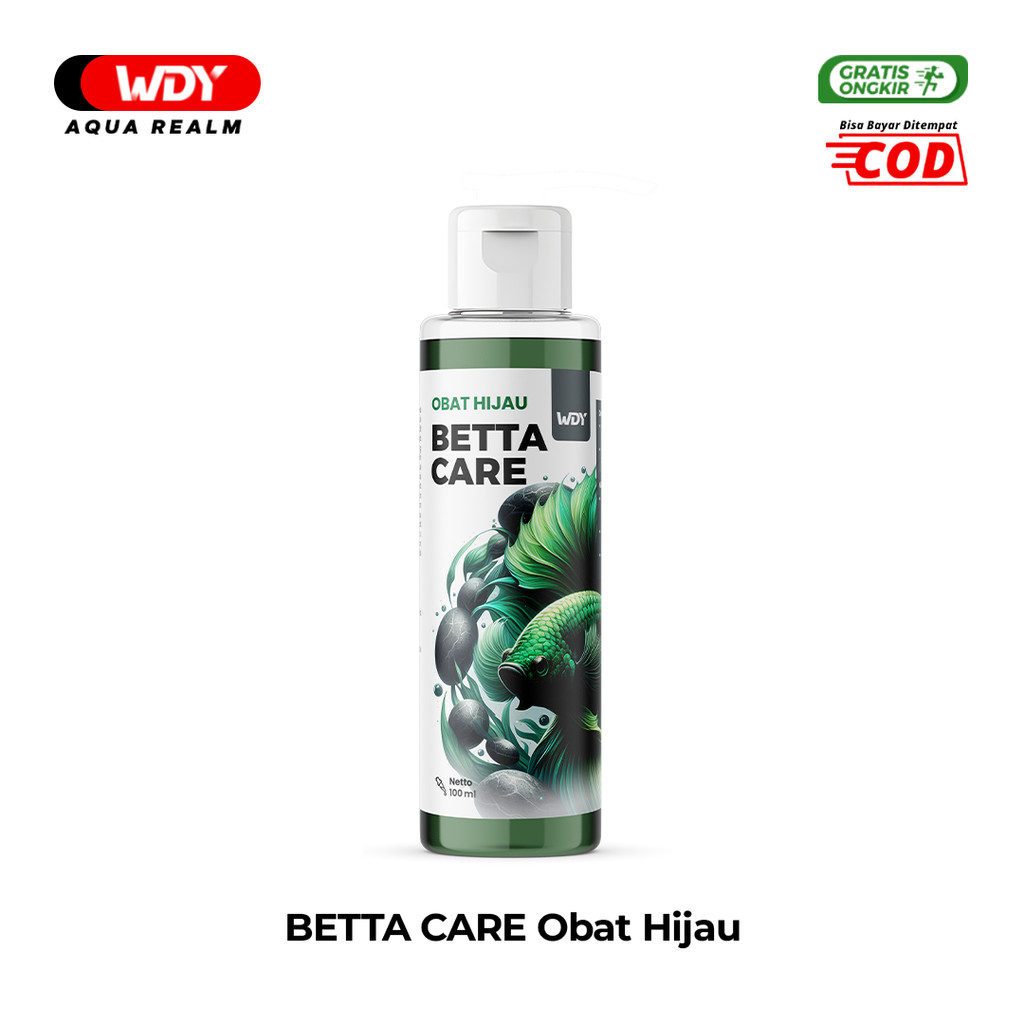 BETTA CARE Obat Hijau Ikan Cupang Guppy Koi Anti Jamur & Anti Bakteri Luka Ikan Hias Obat Kuncup Cup