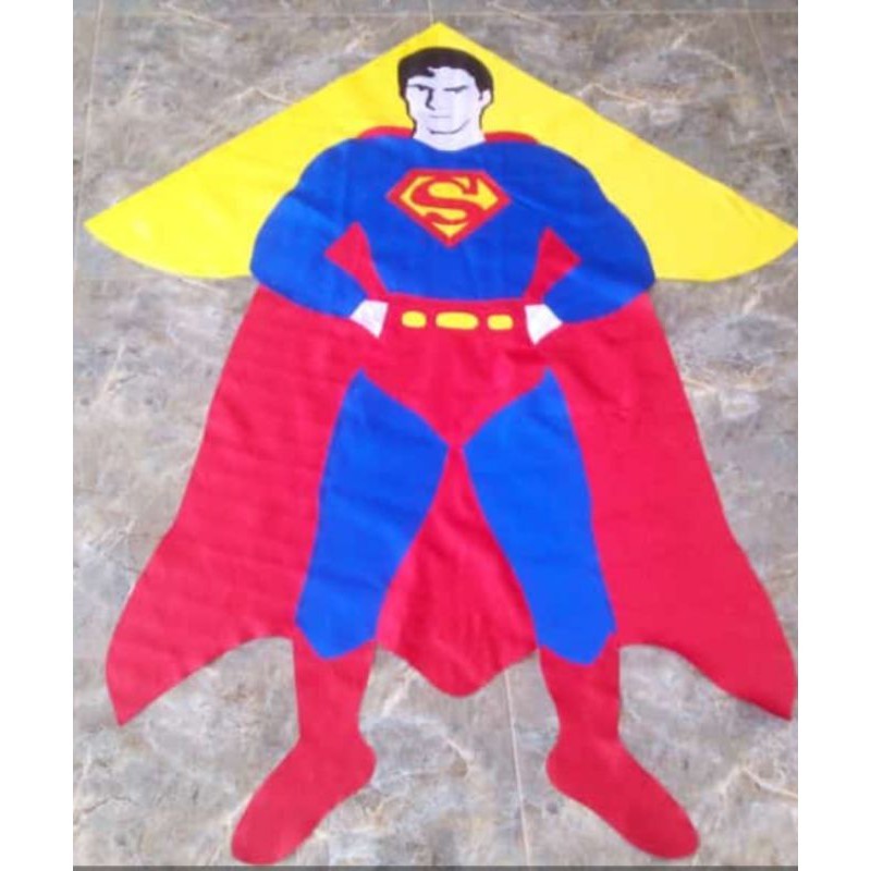 JNT_01 layangan kain karakter / layangan hias / layangan superman