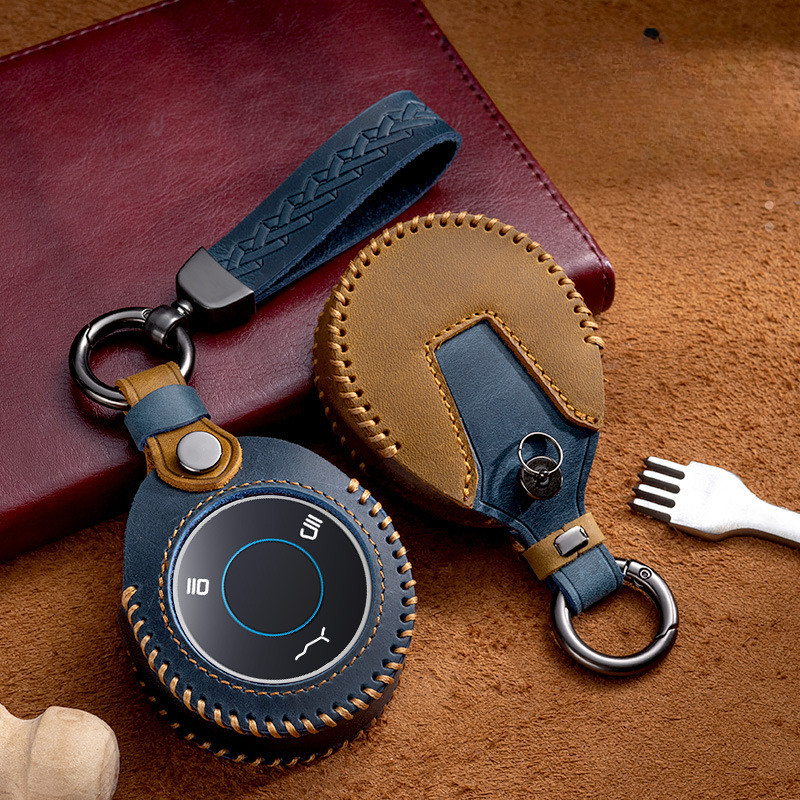 Leather Car Key Case Fob Cover Shell for Neta V Nezha U Nezha NO1 NETA V UII U2 U