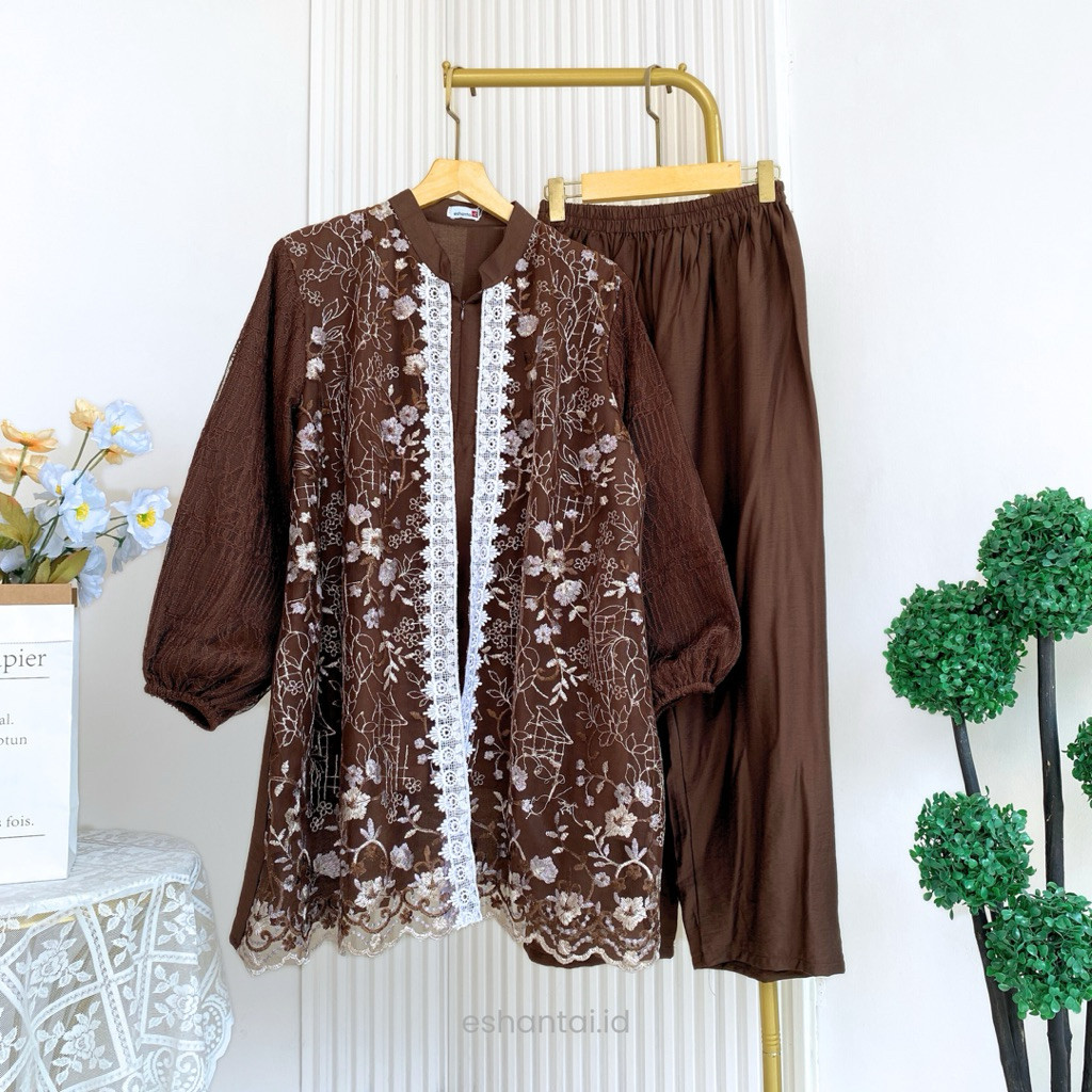 HN Seiza LD 120 dan 140 One Set JUMBO Brokat Chantily Mewah | Setelan Seiza  Big Size XL–5XL  + Inne