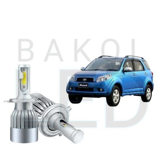 2pcs Lampu Utama LED H4 COB 36Watt Mobil Toyota Rush 2007 2012 BL