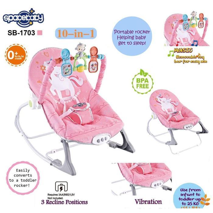 [Twinkle Star] Spacebaby Bouncer Bayi 10in1 SB-1703// SB-1803 // SB-1805 // SB-1806 Ayunan dengan Vi