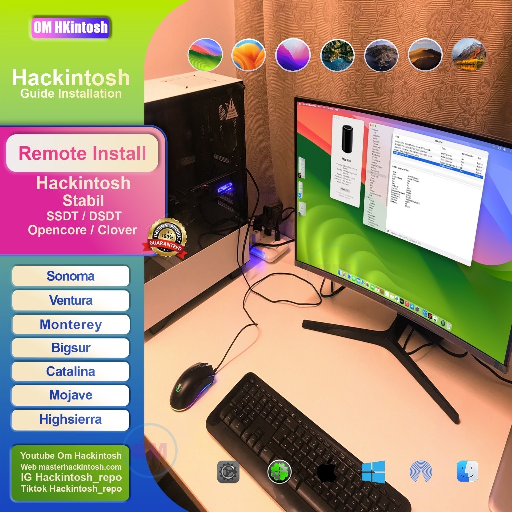 Remote Install Mac OS Hackintosh di PC Windows