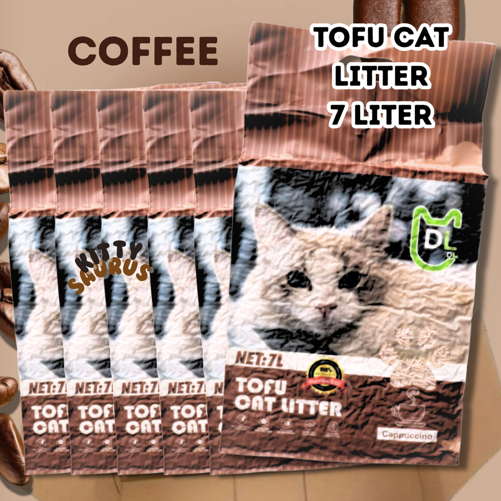 TOFU CAT LITTER 7 LITER DL, HARGA PER BOX / 6 PCS, GROSIR PRICE