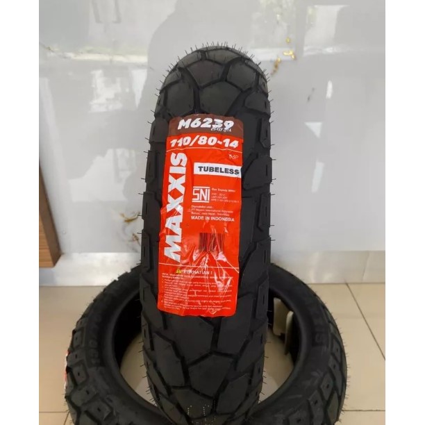 Ban Maxxis Tubless M6239 Ukuran 110/80 Ring 14