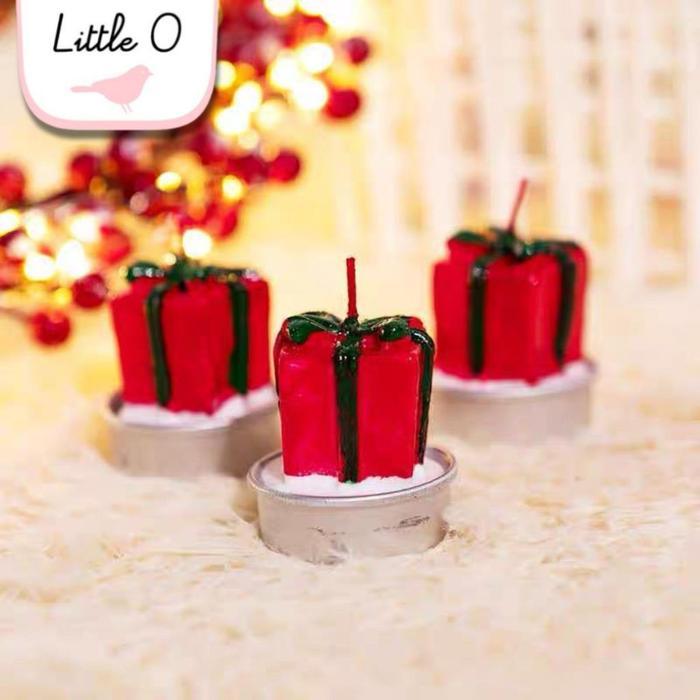 GINGERBREAD Lilin Cookies Candle Pajangan Natal Candle Dekorasi Ornamen Xmas Gift Box Set Christmas 