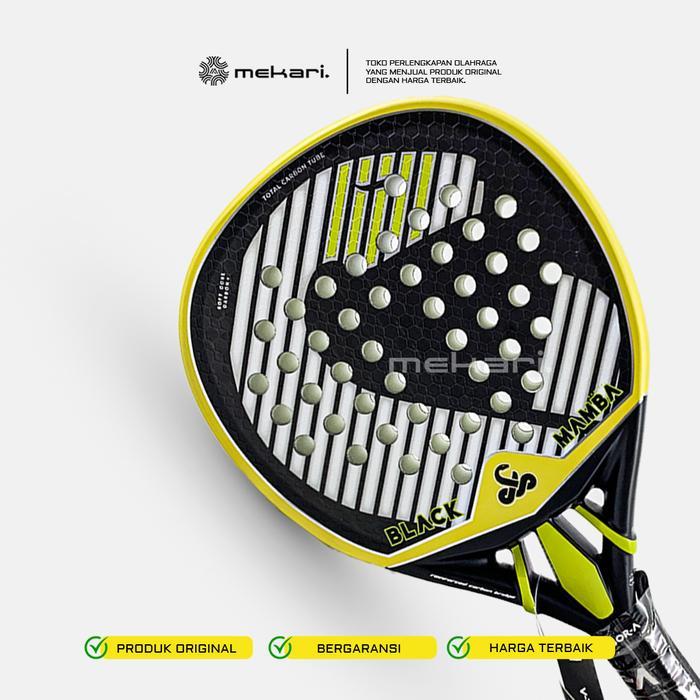 Vibor-A Raket Padel Black Mamba Radical 12K 3.0 2026 Hybrid Carbon 355-370GR Profesional EVA Core 3D
