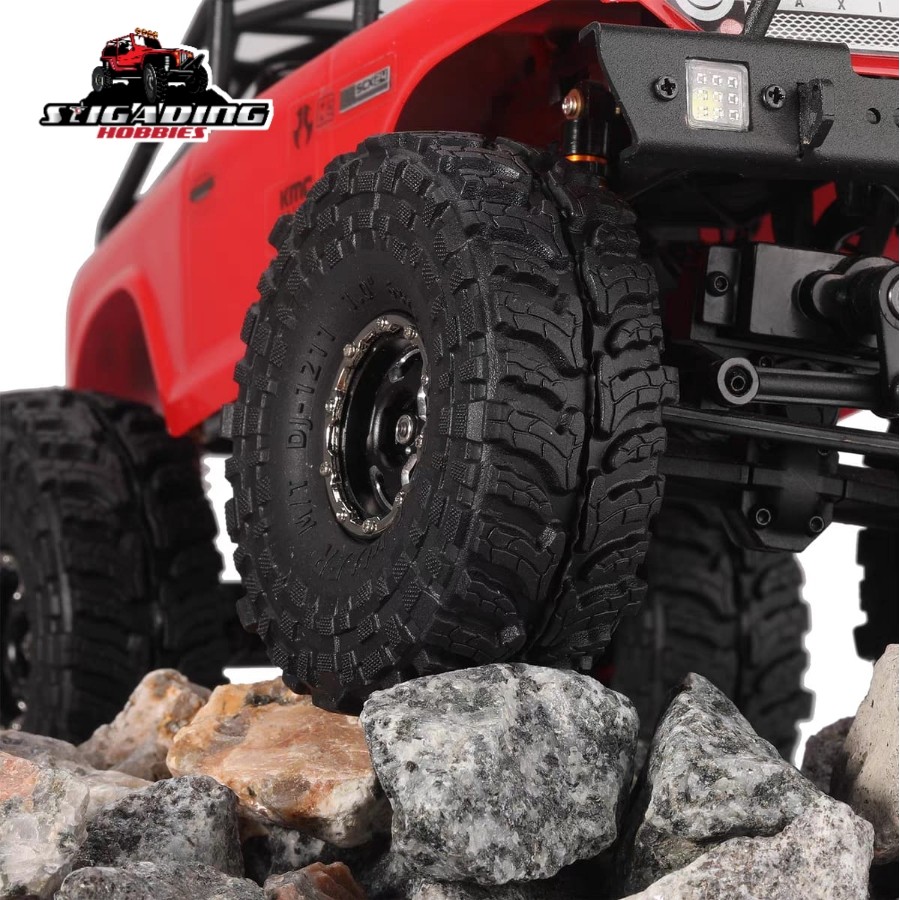 4PCS SOFT TIRE CRAWLER BAN SCX24 1.0 INCH FMS 68x26MM