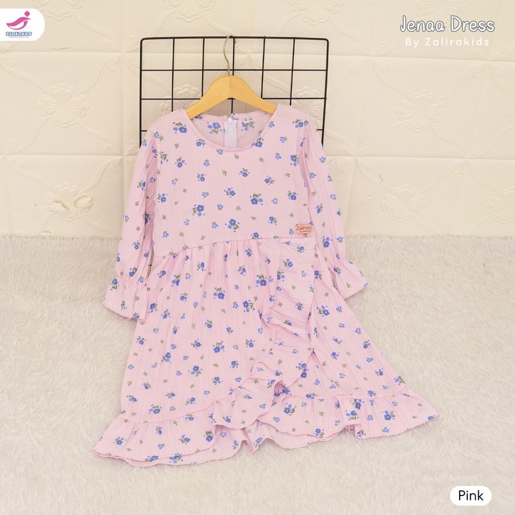 Jeena Dressss | Gamis anak perempuan set jilbab zalira kids 3-8 tahun / Baju Muslim anak perempuan /