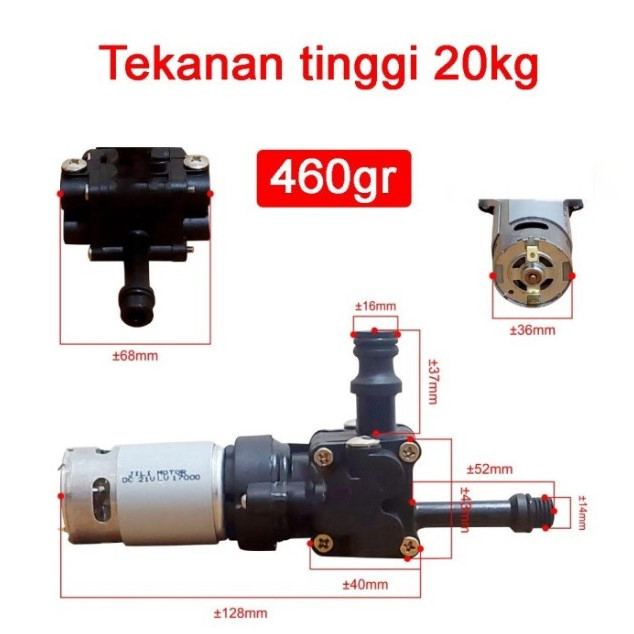 Dinamo Mesin Pump Jet Cleaner Cordless Pompa Semprot semprotan air