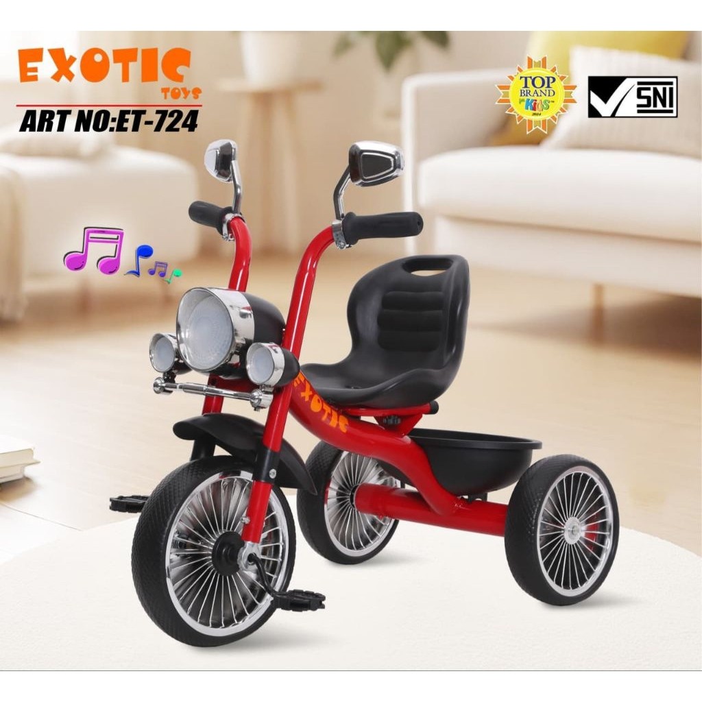 ET 724 Exotic  Model Motor Sepeda Roda Tiga