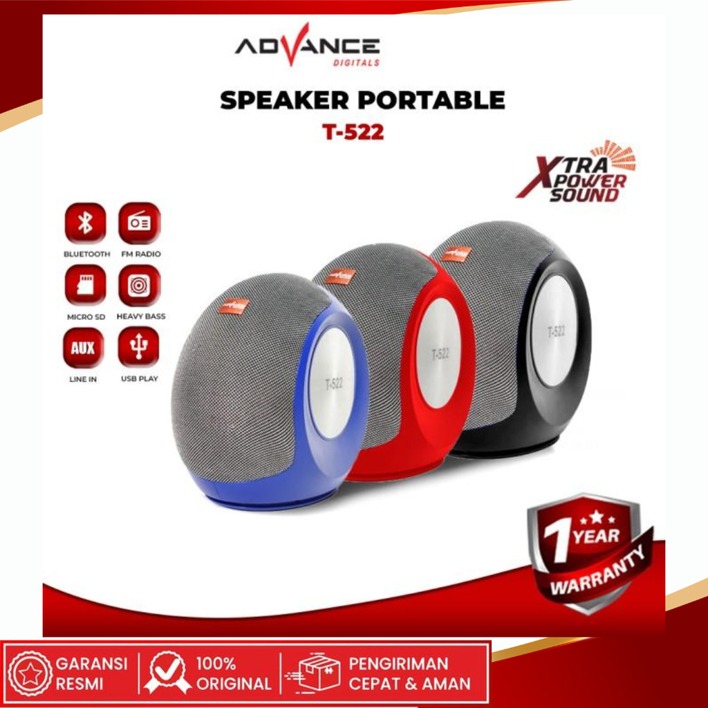 ADVANCE T522 Speaker Bluetooth Extra Power Sound
