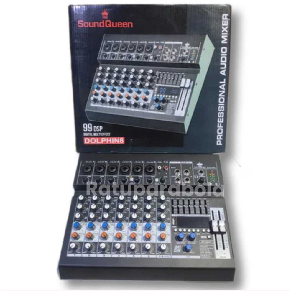 MIXER SOUNDQUEEN DOLPHIN 8 CHANNEL / MIXER SOUNDQUEEN VENOM8 VENOM 8 Mixer audio sound queen