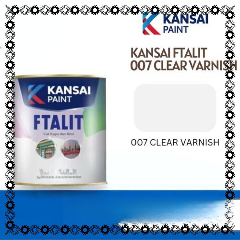 Cat minyak Ftalit kansai paint 1 kg Varnish/clear 007