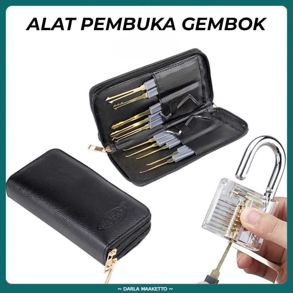 Goso Set Alat Pembuka Gembok Kunci Pintu Lock Pick Locksmith 24 PCS - 038