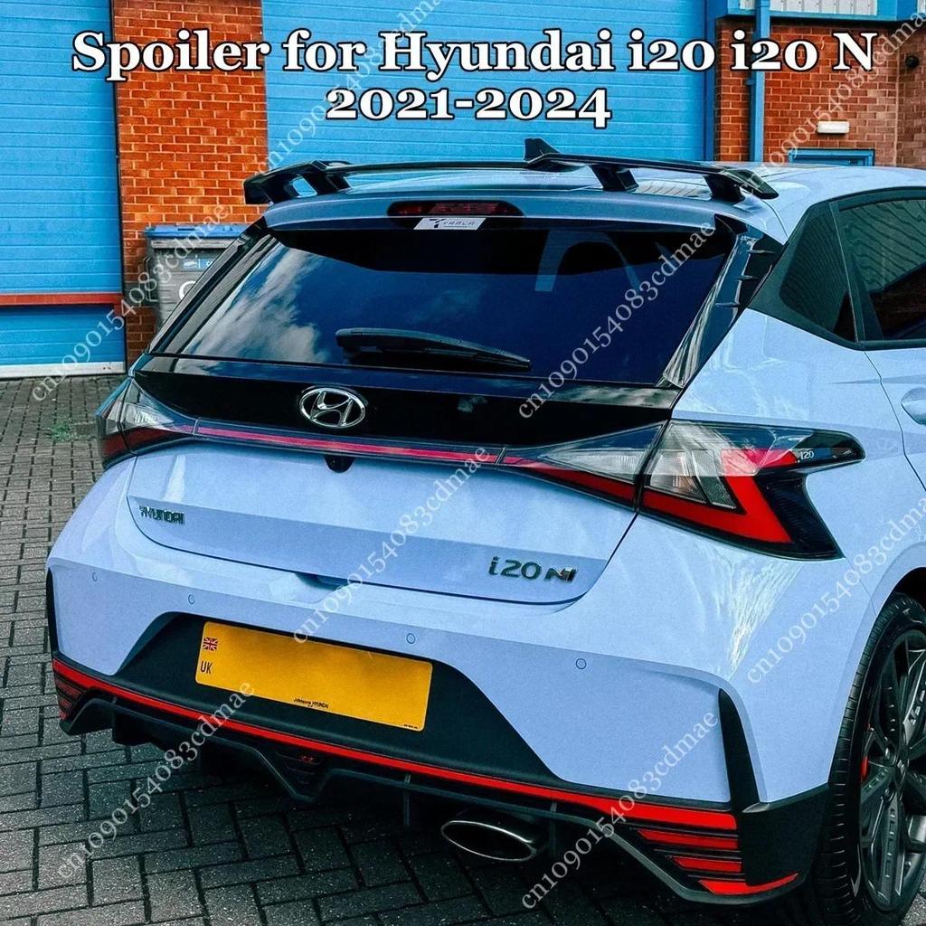 1:1 N Line Roof Spoiler Wing for Hyundai i20 i20 N N-Line BC3 MK3 2021 2022 2023 2024 Body Kit Split