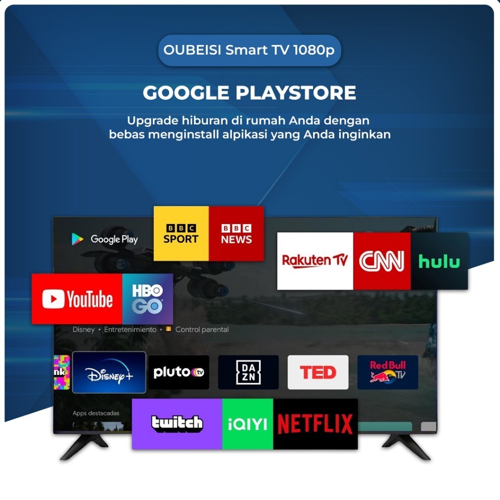 OUBEISI TV Smart TV 43/40/32/30/27 inch TV Digital LED TV