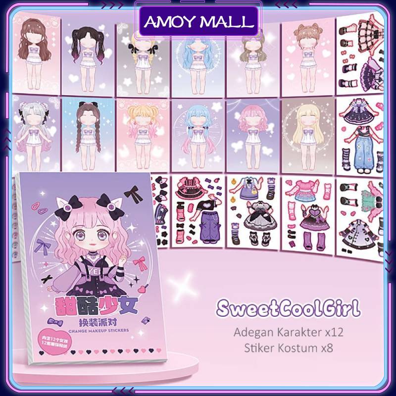 DIY Quiet Book Buku Sticker Lucu 3D Sticker Book Aesthetic Scrapbook