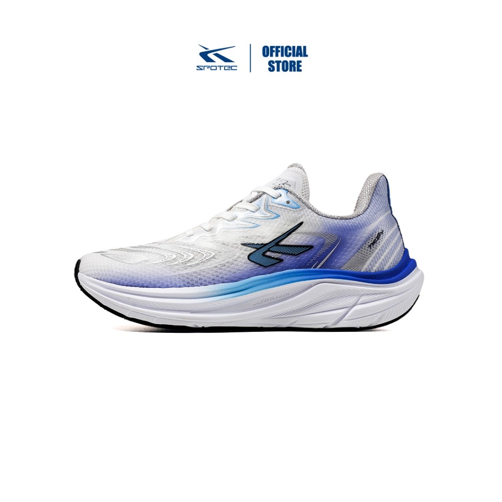 SPOTEC Running Twizzy Sepatu Olahraga Lari Pria Wanita Putih - Biru