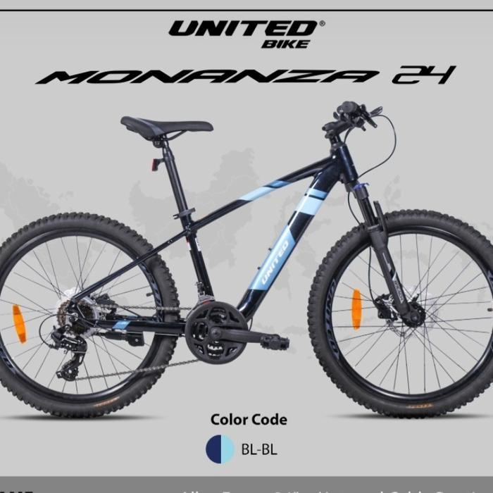 Sepeda Gunung MTB 24 Inch United Monanza New Alloy