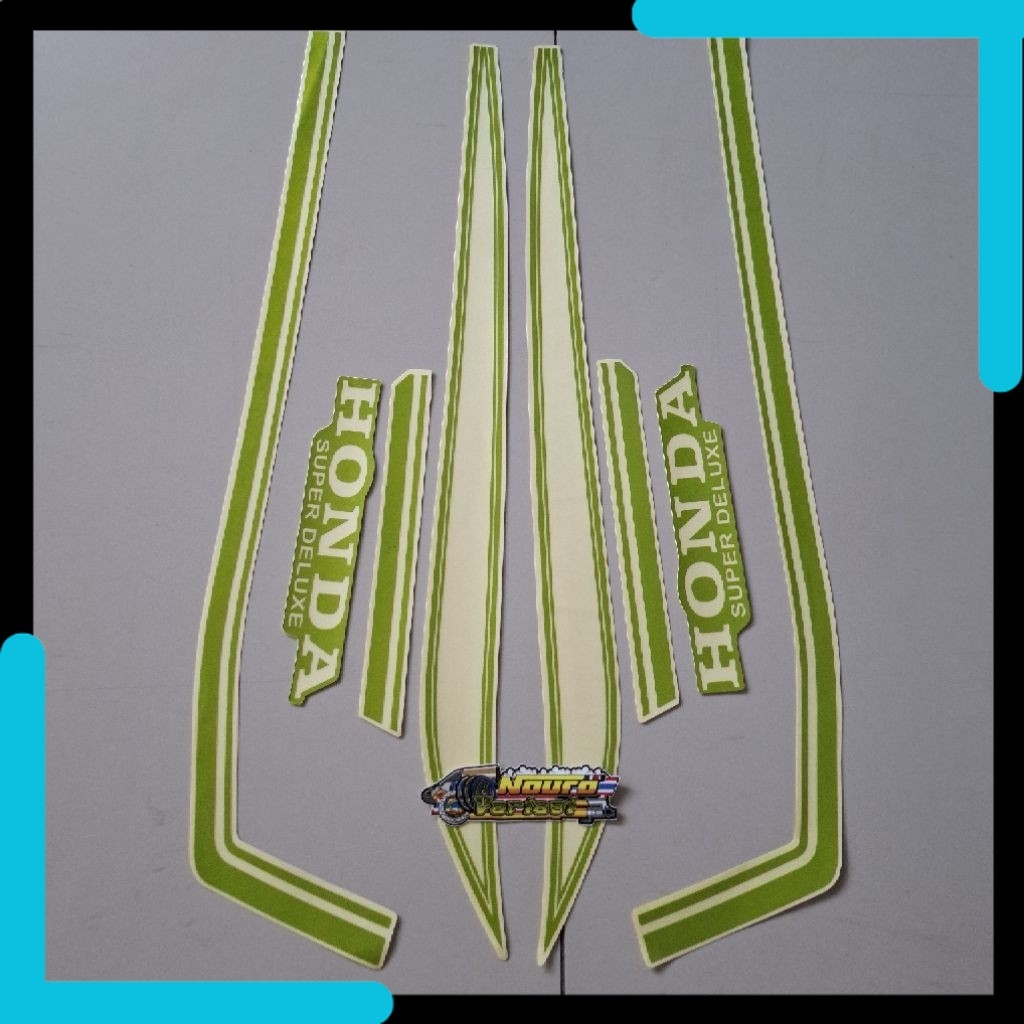 NV striping honda gl 100 gl100 hijau list body standar berkualitas
