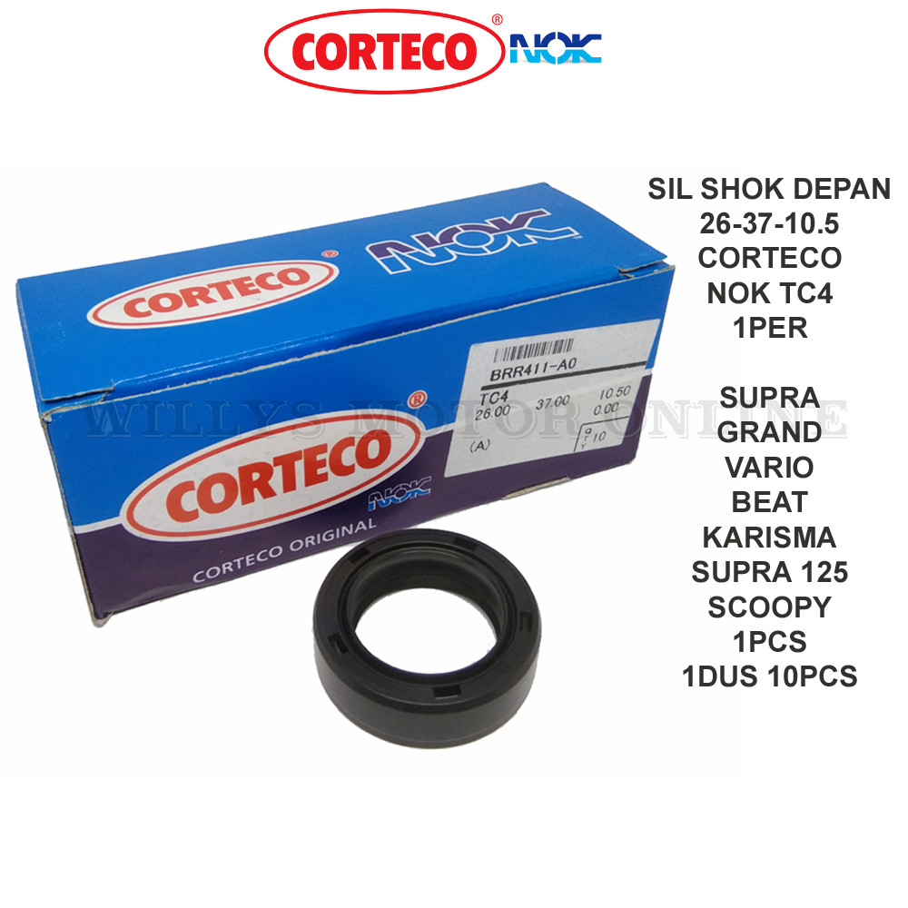 Seal Shock Grand Supra Vario Beat CORTECO  NOK 1Per 1pcs / Sil 26x37x10.5