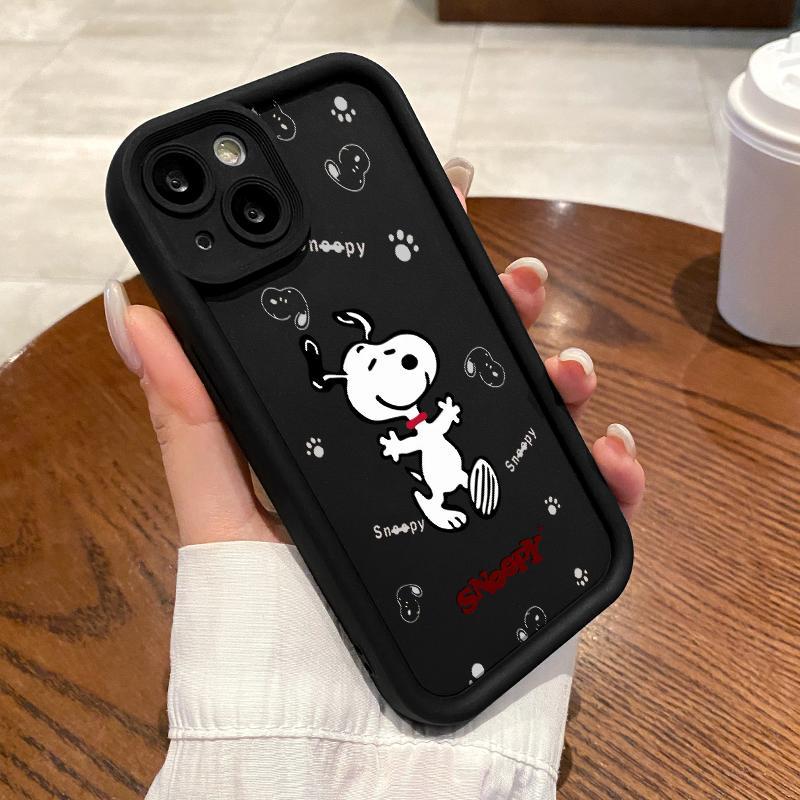 Pro Camera Soft Case OPPO Reno5 4G 5G Reno3 Reno4 F Lite K Z Reno6 Silicon Cartoons Snoopy Cassing H